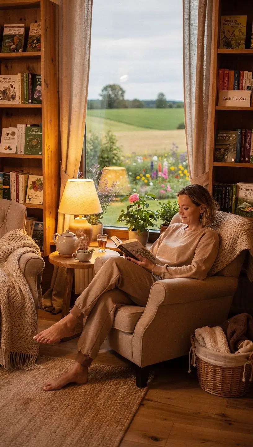 Relaksējoša vanna ar aromātiskām piedevām un siltu ūdeni.